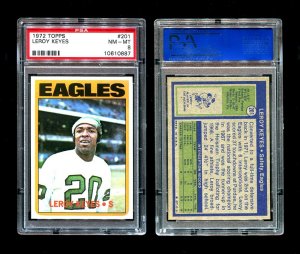 1972 Topps Football Leroy Keyes #201  PSA 8  EAGLES