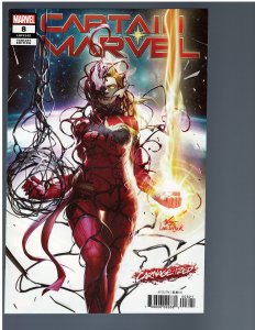 Captain Marvel #8 (2019)  In-Hyuk Lee Carnage-Ized Variant Cover 