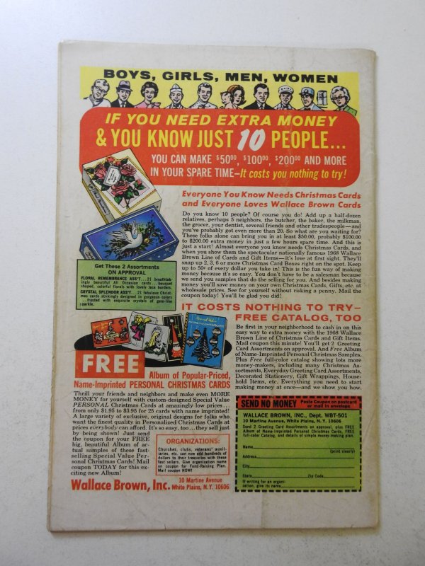 Fantastic Four #78 (1968) VG- Condition cover detached top staple