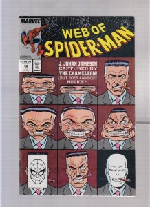 Web Of Spider Man #52 - Alex Saviuk Cover Art! (9.0) 1989