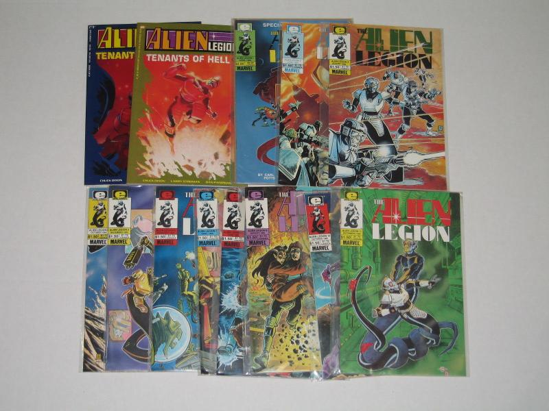 ALIEN LEGION LOT #1-11 + EXTRAS-EPIC COMICS LARRY STROMAN ART- VF