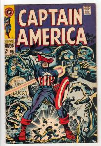 Captain America #107 (Nov-68) FN/VF- Mid-High-Grade Captain America