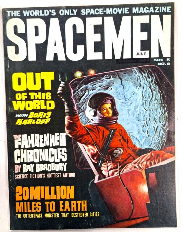 SPACEMEN 8  (1964) FINE Ray Bradbury's Fahrenheit Chronicles, SF in film