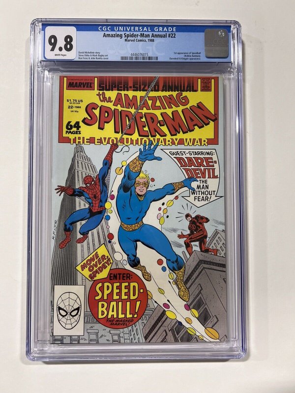 Amazing Spider-Man Annual 22 CGC 9.8 1988 Marvel Comics