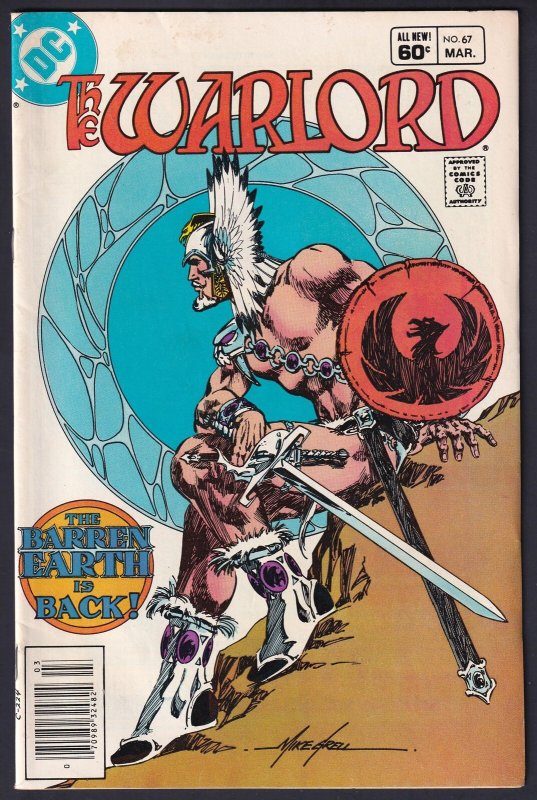 Warlord 67 (1983) VF+ Bronze Age DC Comics