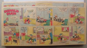 (45) Donald Duck Sunday Pages by Walt Disney from 1945 Third Page Size