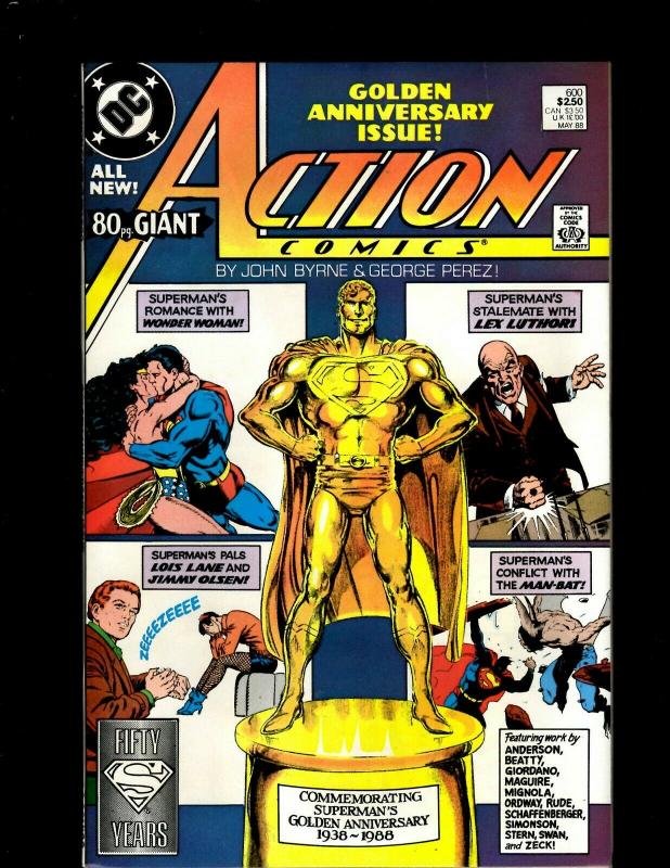 8 Action Comics DC Comic Books #598 599 600 601 602 603 604 605 Superman JF12