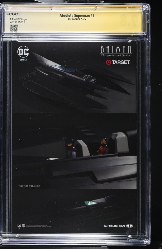 ABSOLUTE SUPERMAN #1 DC 2024 1ST PRINT RAFA SANDOVAL SIGNED CGC SS 9.8 NM