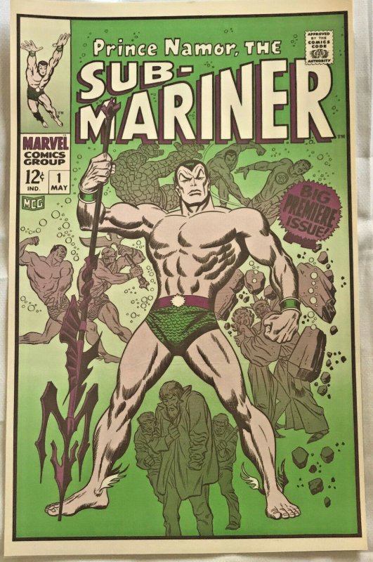 SUB-MARINER#1 LAMINATED CLASSIC FOOM POSTER EXCELLENT CONDITION 