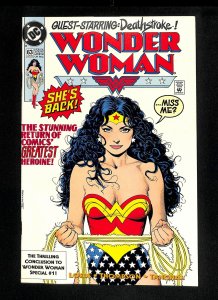 Wonder Woman (1987) #63 Deathstroke! Brian Bolland Cover!