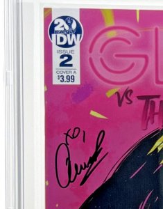 GLOW VERSE THE BABYFACE #2 Signed by Aimee Garcia 9.6