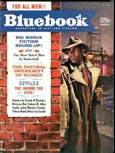 BLUE BOOK PULP-MARCH-1954-VG/FN-GROHE COVER-NELSON BOND-COHEN-DAVID VG/FN