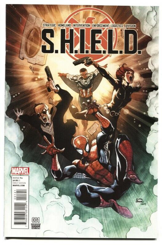 S.H.I.E.L.D. #1 2015-MARVEL variant cover-Spider-Man