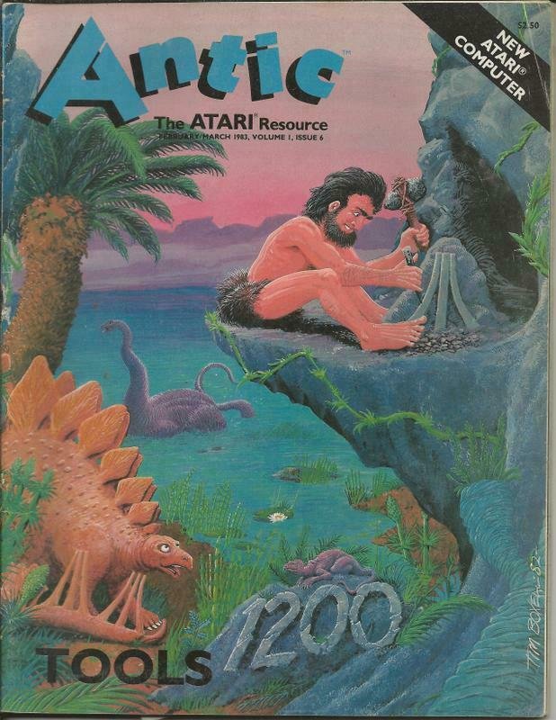 ORIGINAL Vintage Antic Atari Magazine Vol 1 #6 Feb/Mar 1983