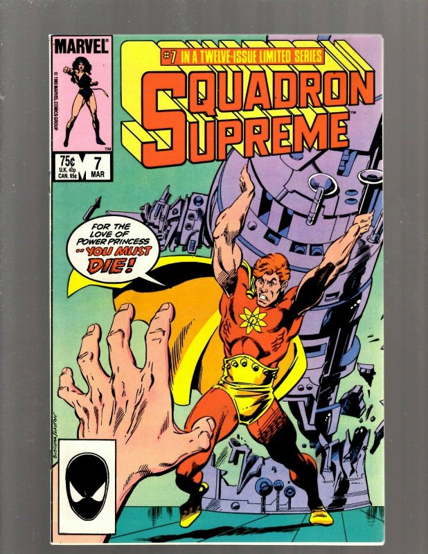 Lot of 10 Squadron Supreme Marvel Comic Books #1 2 3 4 6 7 8 9 10 12 SB3