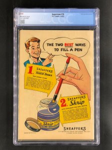 Superman #76 CGC 4.5 VG+ (1952) White Pages - Batman Appearance
