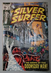 Silver Surfer, The #13 Marvel Comics February Feb 1970 (GD Water Damage)
