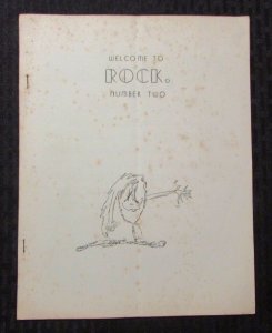 1959 Welcome To ROCK Fanzine Number Two #2 Larry Stone G/VG Dan Adkins Art