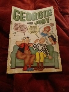 Georgie and Judy Comics #21 Golden Age Teen Humor Marvel 1949 good girl art gga