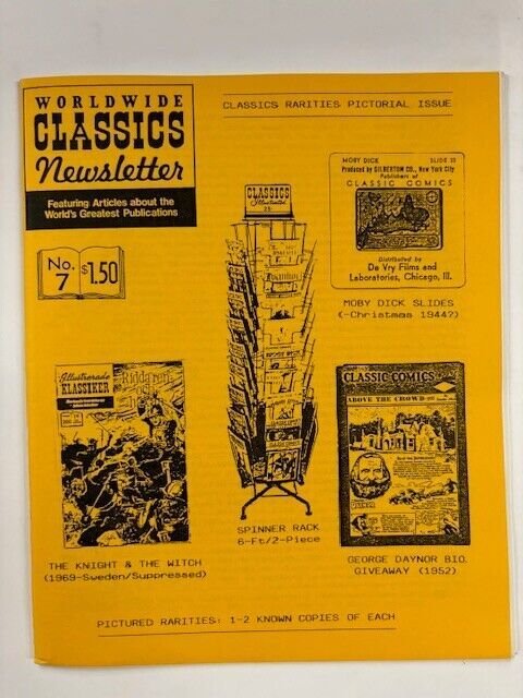 WORLDWIDE CLASSICS NEWSLETTER 7 ILLUSTRATED! Orange color covers