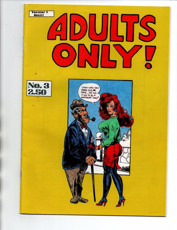 Adults Only Comic Magazine #1 2 & 3 Set - 1987 - VG