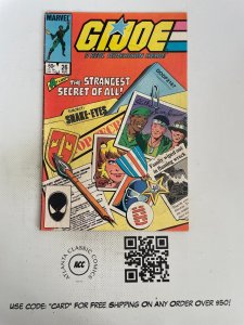 G.I. Joe # 26 FN- Marvel Comic Book Duke Cobra Destro Snake Eyes 13 J214
