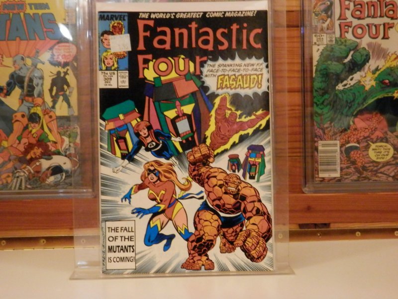 Fantastic Four #309 Direct Edition (1987) - Ms. Marvel cover app.