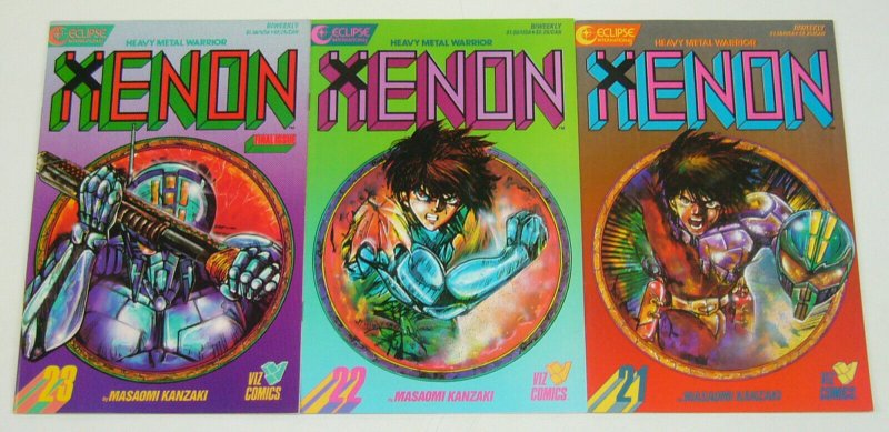 Xenon #1-23 VF/NM complete series - eclipse comics/viz manga heavy metal warrior