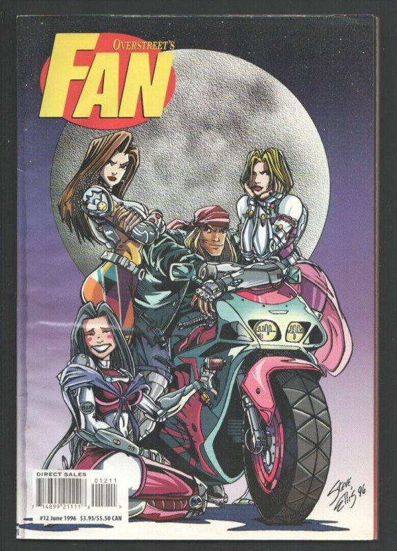 Overstreet's Fan #12 1971-Steve Ellis motorcycle cover-Price guide info-color...