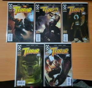 Terror Inc. 1-5 Complete Set Run! ~ NEAR MINT NM ~ 2007 Marvel Max Comics