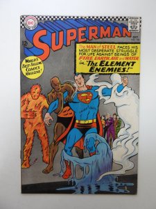 Superman #190 (1966) VG- condition rusty staples, subscription crease