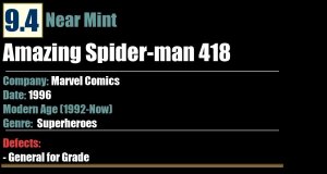 Amazing Spider-man 418 (1996) NM 9.4 Marvel Comics