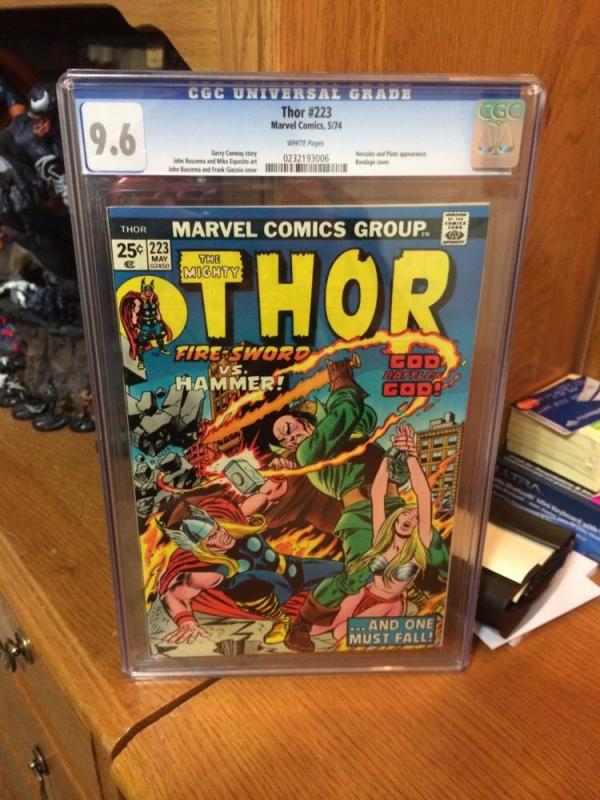 The Mighty Thor 223 Cgc 9.6 White Pages 