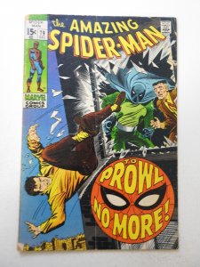 The Amazing Spider-Man #79 (1969) GD/VG Condition 1 in cumulative spine split