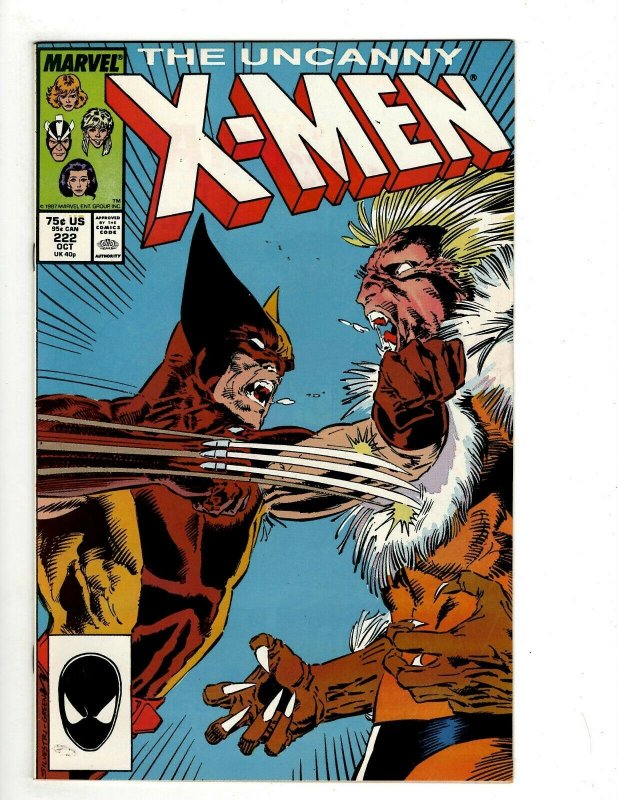 Uncanny X-Men # 222 NM Marvel Comic Book Wolverine Angel Beast Phoenix Hulk UD1