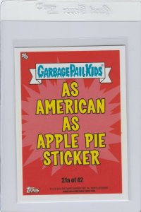 Garbage Pail Kids Wallace Street 21a GPK 2016 American As Apple Pie In Your Face