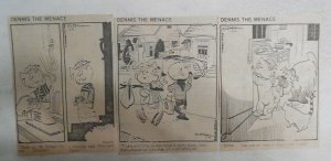 (300) Dennis The Menace Dailies by Hank Ketcham 1-12,1979 Size: 2 x 4.5 inches