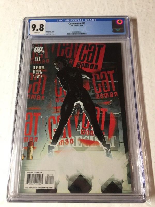 Catwoman 81 Cgc 9.8 White Pages Adam Hughes Cover Sexy Ah!