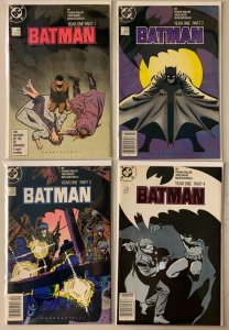 Batman lot #404-407 DC Year One storyline 4 different books (6.0 FN) (1987)