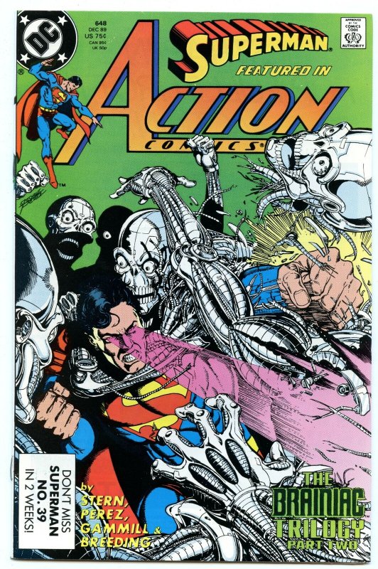 Action Comics 648 Dec 1989 NM- (9.2)