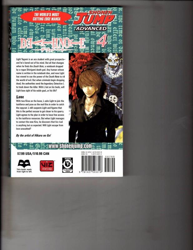 Death Note Vol. # 4 Shonen Jump Advanced Viz Media Manga Comic Book Anime AB1