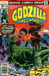 Godzilla #10 FN ; Marvel | Doug Moench Herb Trimpe