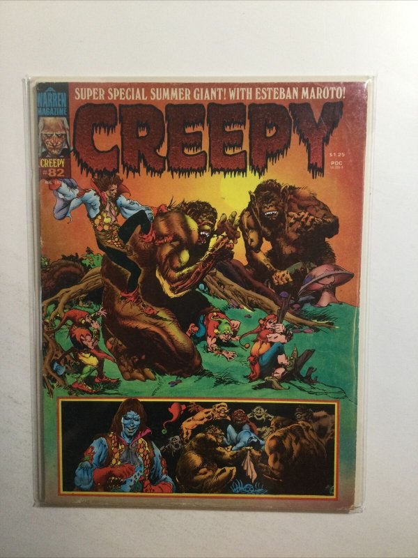 Creepy 82 Very Good Vg 4.0 Aug 1976 Warren Magazine