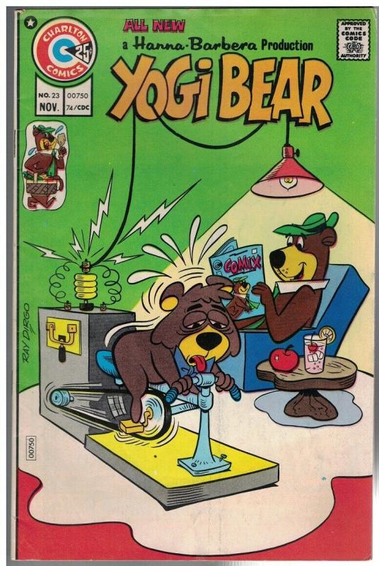 YOGI BEAR (1970 CHARLTON) 23 VG-F Nov. 1974 COMICS BOOK