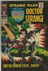 Strange Tales #163 ORIGINAL Vintage 1967 Marvel Comics 1st App Clay Quartermain