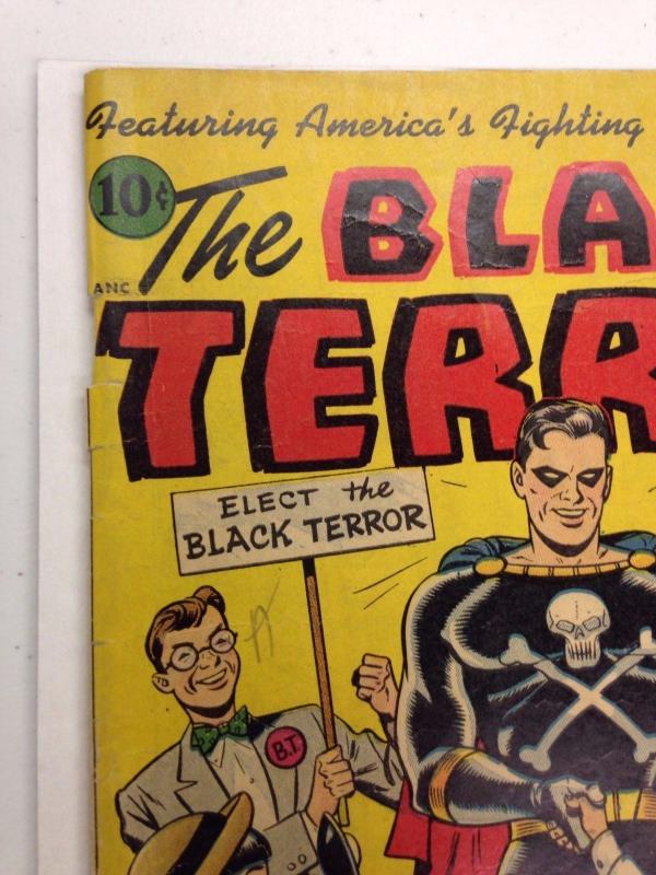 The Black Terror #25 Alex Schomburg cover (minor amateur restoration)