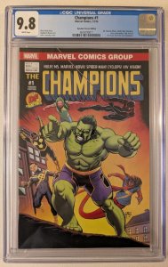 CHAMPIONS #1 CGC 9.8  Dynamic Forces Exclusive John Cassaday Variant Key Issue