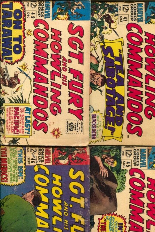 Sgt. Fury and His Howling Commandos Lot #8-Marvel-issues 41,42,45,46,47,49-St...