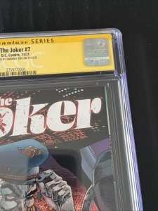 Joker #7 2021 Cgc 9.8 Gold Signed Sweeney Boo