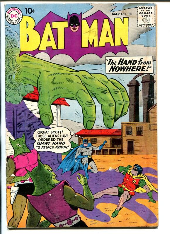 Batman #130 1960-DC-alien invasion cover-FR/G